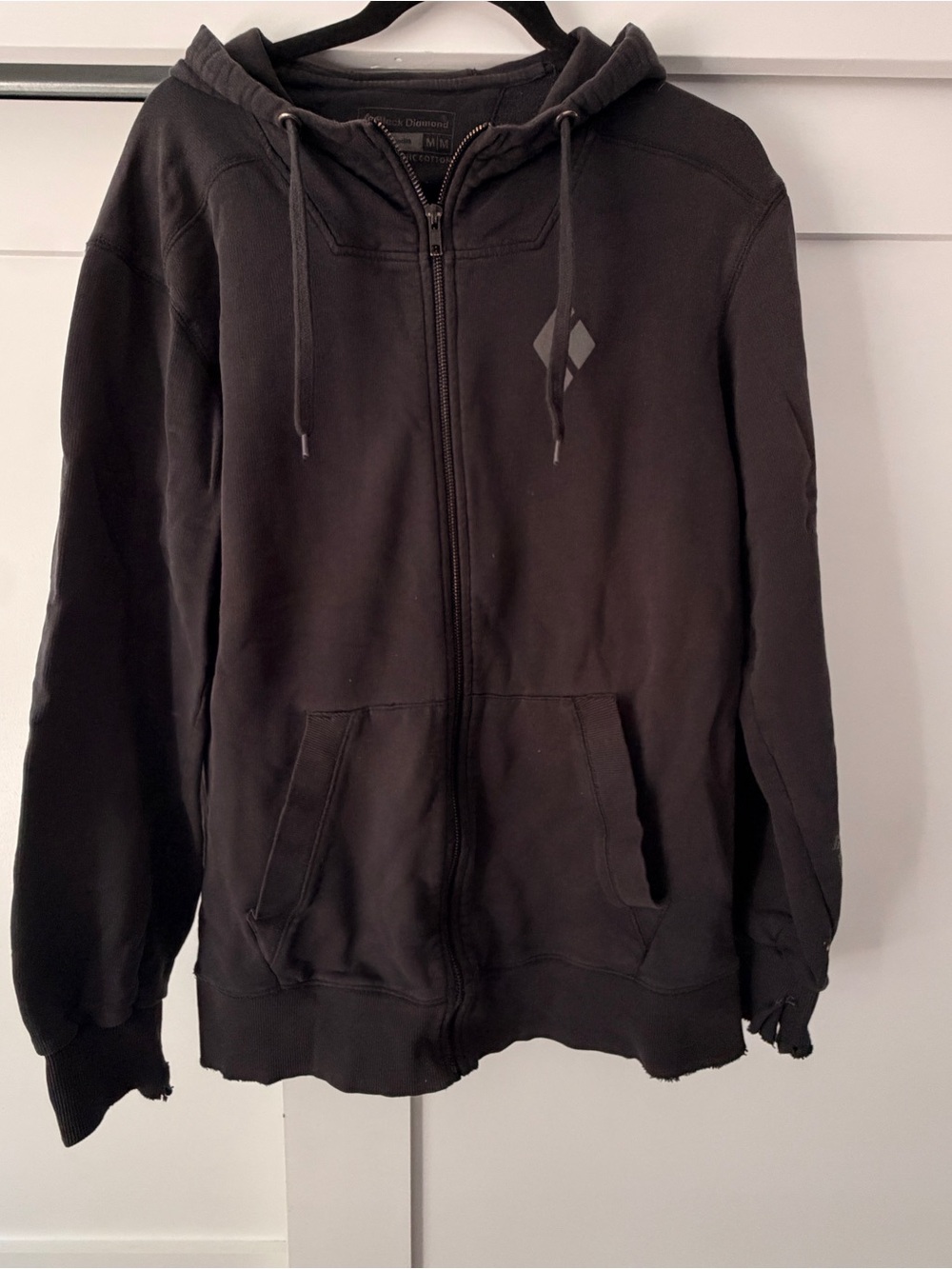 Black Diamond Black Full-Zip Hooded Sweatshirt